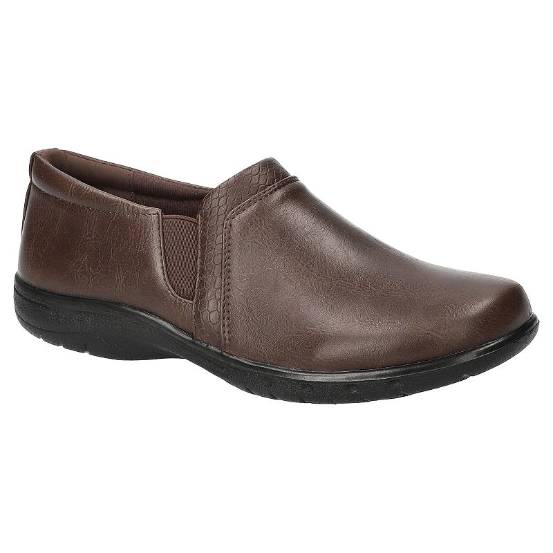 Easy Street Moira Womens Round Closed Toe Slip-On Shoe, 8 Medium, Brown