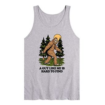 Men's "A Guy Like Me is Hard To Find" Sasquatch Graphic Tank Top