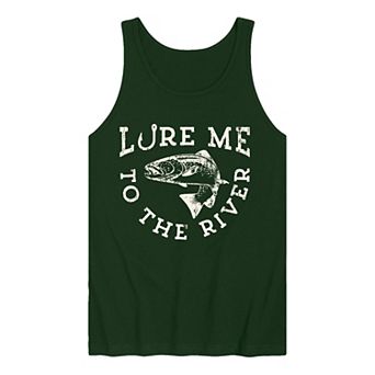 Men's “Lure Me to the River” Fishing Graphic Tank Top