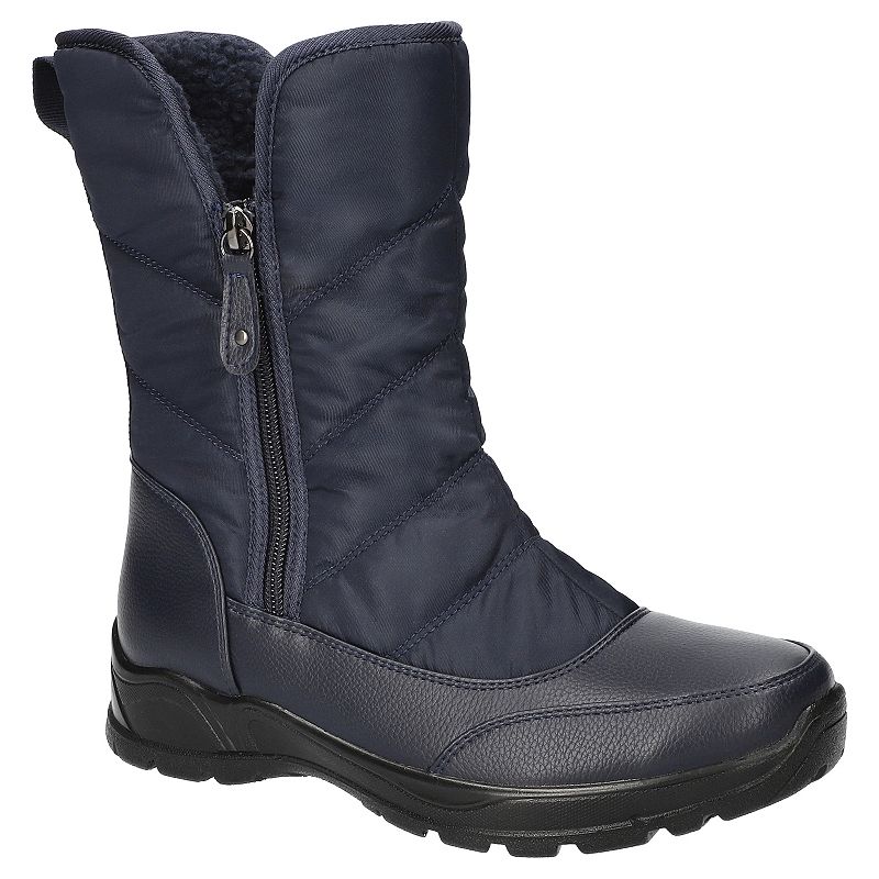 Easy Street Snowfall Women's Insulated Zip Winter Boots, Size: 6.5, Blue
