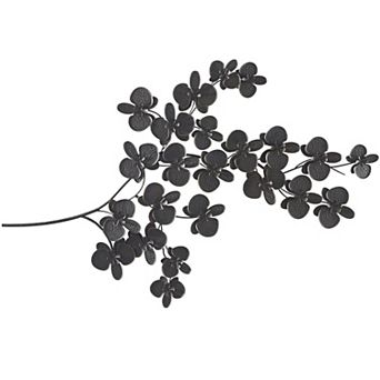 CosmoLiving by Cosmopolitan Metal Orchid Wall Decor with Stem