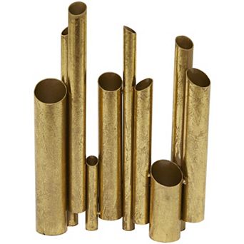 CosmoLiving by Cosmopolitan Metal Organ Pipe Decorative Vase
