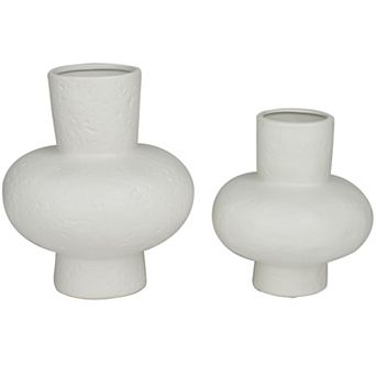 CosmoLiving by Cosmopolitan Gourd Style Decorative Vase Set of 2