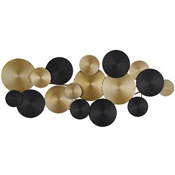 CosmoLiving by Cosmopolitan Metal Overlapping Textured Spiral Wall Decor