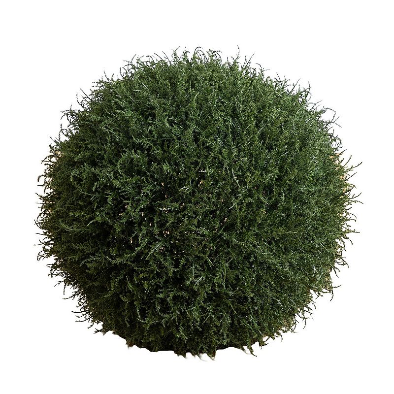 nearly natural 24-Inch UV Resistant Artificial Cedar Ball Indoor ...