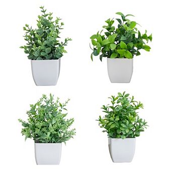 nearly natural Artificial Mini Potted Plants 4-Pack