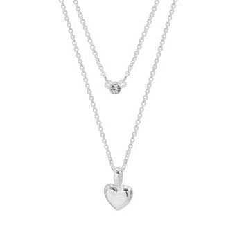 LC Lauren Conrad Silver Tone Layered Necklace