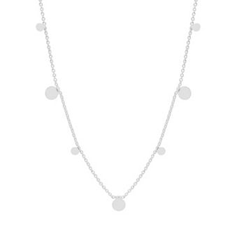 LC Lauren Conrad Silver Tone Delicate Dots Short Necklace
