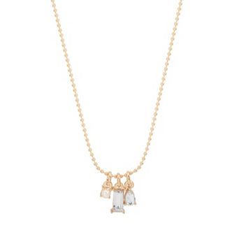 LC Lauren Conrad Gold-Tone Multi-Charm Pendant Necklace