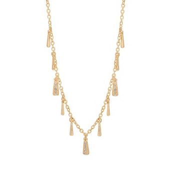 LC Lauren Conrad Gold Tone Statement Necklace