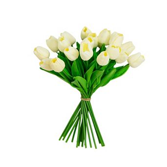 nearly natural 13-Inch Artificial Tulip Flower Bundle - Set of 20