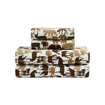 Eddie Bauer Print Flannel Sheet Set