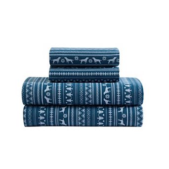 Eddie Bauer Print Flannel Sheet Set