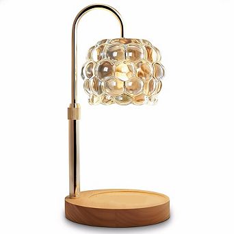 Candle Warmer Lamp with Timer Adjustable Height Dimmer Glass Wax Melting Lamps for Home Decor