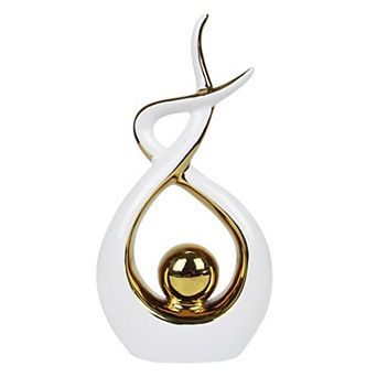 Abstract Ceramic Statue Modern Art Home Decor Table Centerpiece Living Room Office