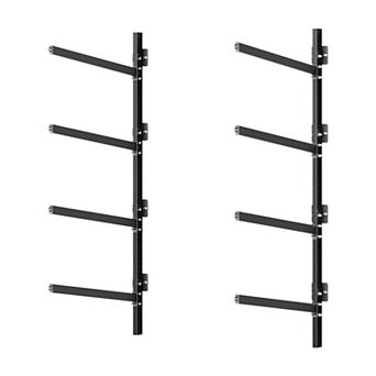 VEVOR Kayak Storage Rack for 4 Kayaks, Holds 300 lbs, Heavy Duty Adjustable Wall Mount Stand