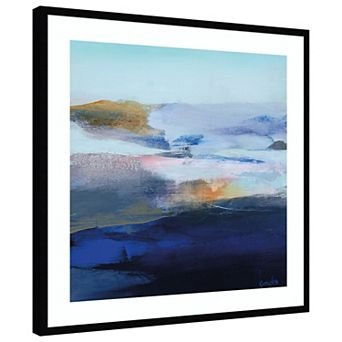 En Bleu Majeur II by Marie-pierre Goudreault Wood Framed Wall Art Print