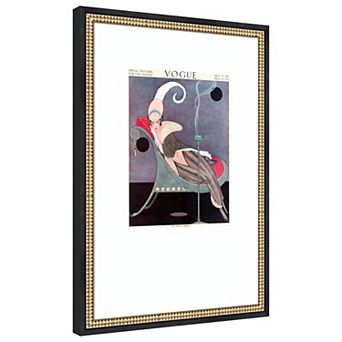 Vintage Fashion Cover IV by Wild Apple Portfolio Wood Framed Wall Art Print