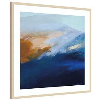 En Bleu Majeur I by Marie-pierre Goudreault Wood Framed Wall Art Print