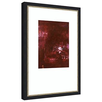 Invisible Red by Design Fabrikken Wood Framed Wall Art Print
