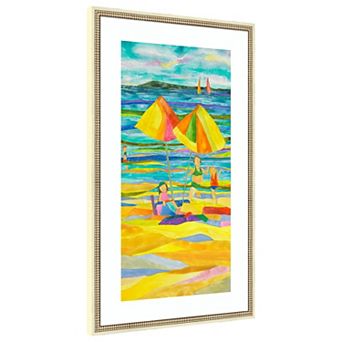 Summer Breeze 2 by Sally Wille Wood Framed Wall Art Print
