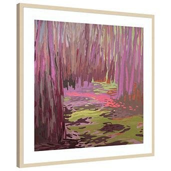 The Patterns of Trees by Jane Schmidt Wood Framed Wall Art Print
