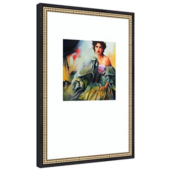 Defiant by Karen Chang Wood Framed Wall Art Print