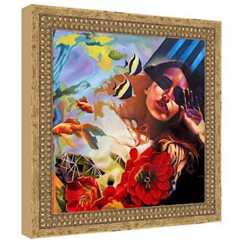 Lucid Dreams by Karen Chang Wood Framed Wall Art Print