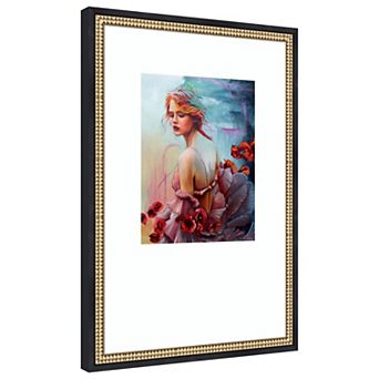 Letting Go by Karen Chang Wood Framed Wall Art Print