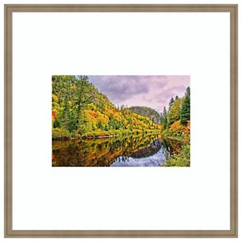 Agawa Canyon 2 by Chuck Burdick Wood Framed Wall Art Print