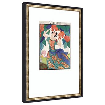 Vintage Fashion Cover III by Wild Apple Portfolio Wood Framed Wall Art Print
