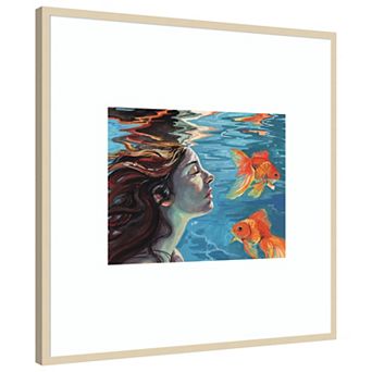A Conversation in Water by Kate Jarvik Birch Wood Framed Wall Art Print