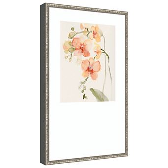 Autumn Orchid ll by Victoria Barnes Wood Framed Wall Art Print