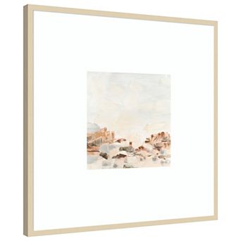 Liquid Sands I by June Erica Vess Wood Framed Wall Art Print