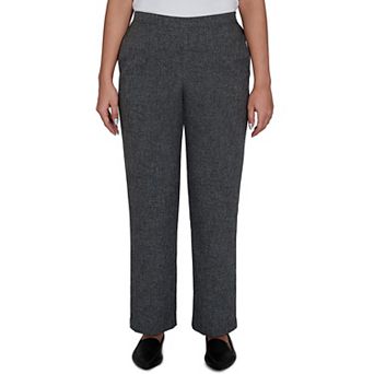Petite Alfred Dunner Dinner Theater Mono Melange Short Length Pants