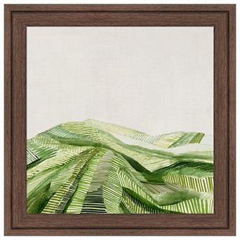 Verdant Waves of Tranquility by Hannah Dawson Wood Framed Wall Art Print
