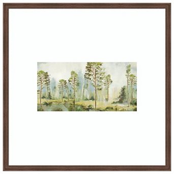 Whispering Pines Morning Light by PI Studio Wood Framed Wall Art Print