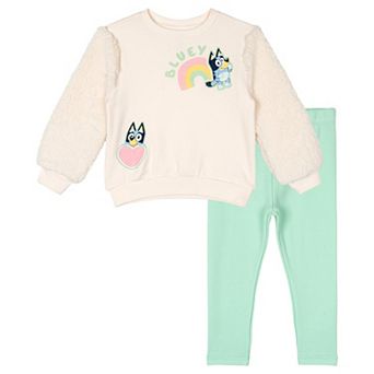 Bluey 2 pc Fleece Sweatshirt and Leggings Set