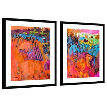 Amanti Art River Runs Through 2 pc by Dorothy Fagan Framed Wall Art Prints