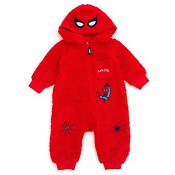 Marvel Spider-Man Cosplay Hooded One Piece