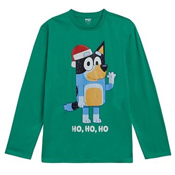 Bluey Bandit Dad Christmas Long Sleeve Tee