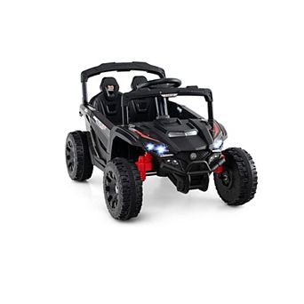 Costway 12V Kids Ride On Car Battery Powered Electric Remote Control LED Lights Music