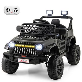 Costway 12V Kids Ride on Truck Car Battery Powered Toddler Electric Vehicle with 3 Speeds