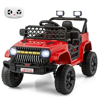 Costway 12V Kids Ride on Truck Car Battery Powered Toddler Electric Vehicle with 3 Speeds