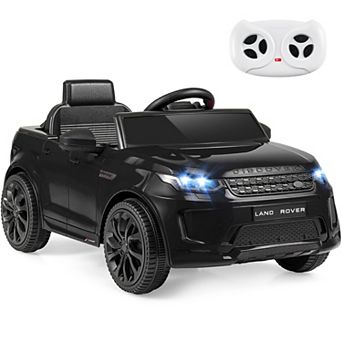 Costway 12V Licensed Land Rover Kids Ride on Car with Remote Control, LED Lights, Music, Horn