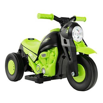 Costway 6V Kids Bubble Car Electric Ride on Motorcycle with Music Button & LED Headlight