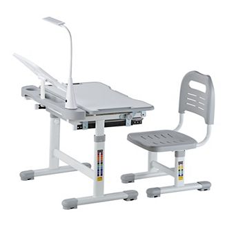 VEVOR Kids Study Chair and Desk Set, Study Desk and Chair for Kids