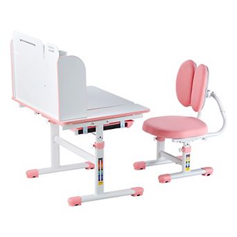 VEVOR Kids Study Chair and Desk Set, Study Desk and Chair for Kids