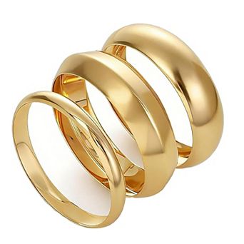 Wide Gold Statement Bangle