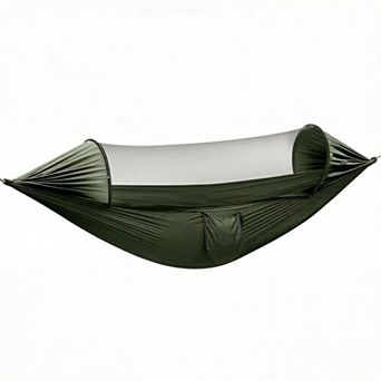 Camping Hammock with Mosquito Net and Rain Fly- 2 Person Portable Hammock for Outdoor Hiking Camping
